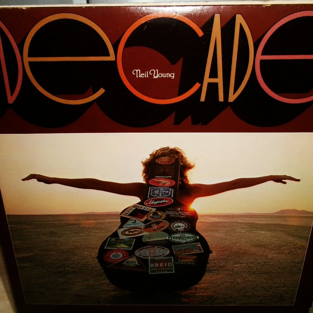 neil young decade 1977 vintage 3 lp set - buffalo springfield country rock csn